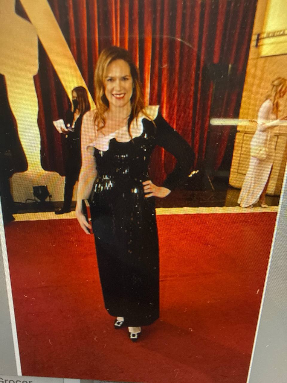 Julie Rappaport, Head of Film at Amazon, styled by Jessica Margolis at the Academy Awards